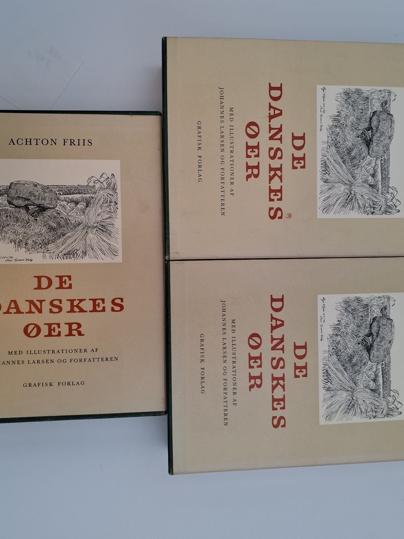 De danskes land af Acton Friis 7 bind i alt.